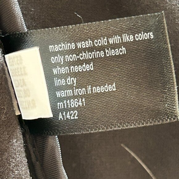 Lane Bryant Faux Leather Shirt Jacket | Black | Size 22 | Edgy Work-to-Weekend S - Picture 16 of 16